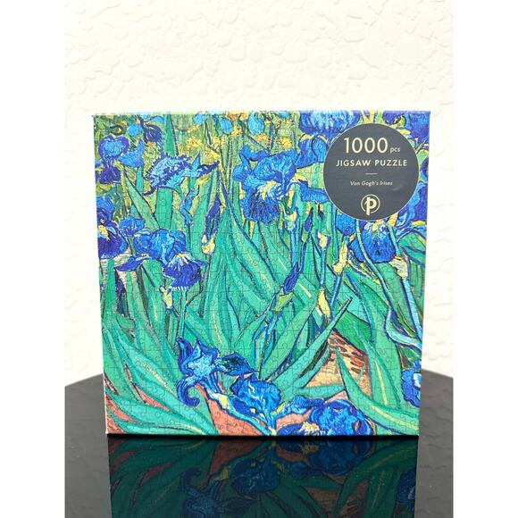 PAPERBLANKS | Van Gogh’s Irises 1000 Piece Jigsaw Puzzle Getty Museum Art - Picture 1 of 4
